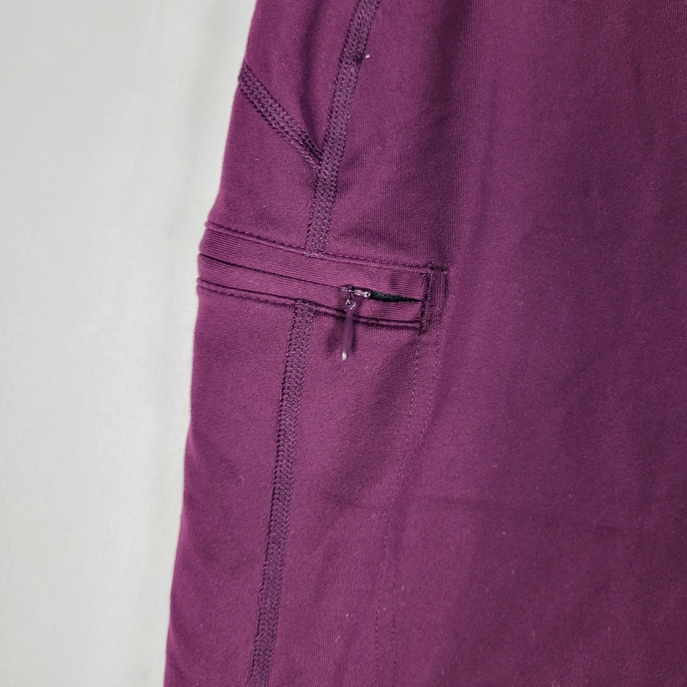 Duluth Trading Co Skort Women's Medium Purple Stretch Zipper Pockets Outdoor - Picture 3 of 7